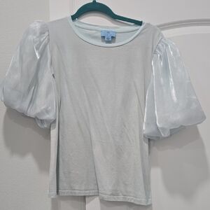 CeCe Light Blue Top